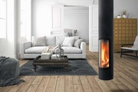 Sleek Cylindrical Tube Fireplaces Image 3