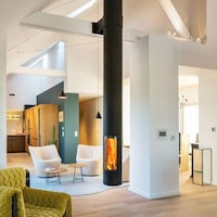 Sleek Cylindrical Tube Fireplaces Image 5