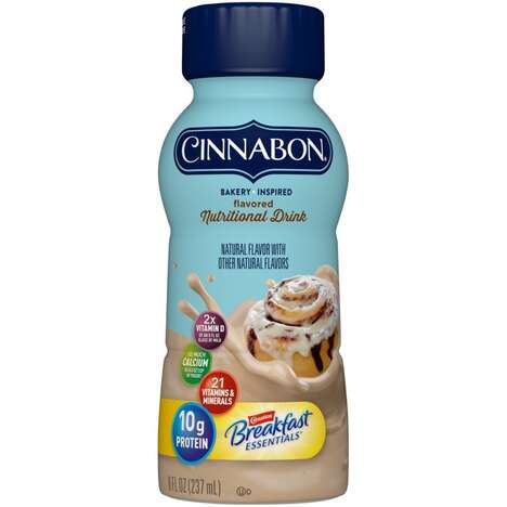 Cinnamon Roll Breakfast Beverages