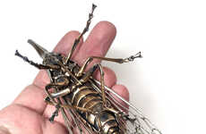 Bronze-Sculpted Prehistoric Insects