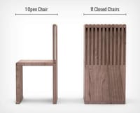 Simplistic Wooden Slab Seats Image 5