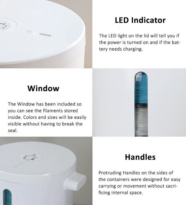 Pressurized Printing Filament Containers Image 2