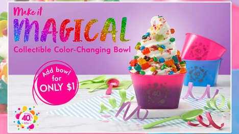 Reactive Frozen Yogurt Packaging