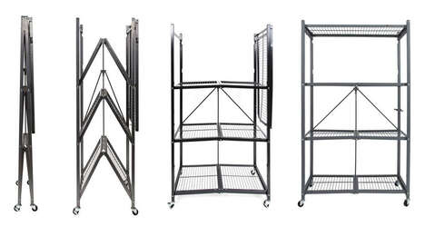 Four-Level Foldout Shelving Units