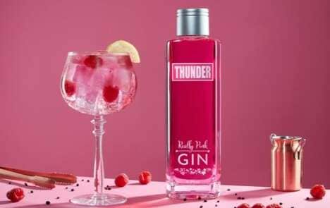 Vibrantly Hued Gin Spirits