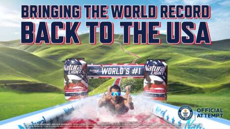 Beer-Branded Water Slides