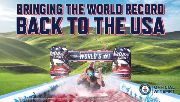 Beer-Branded Water Slides