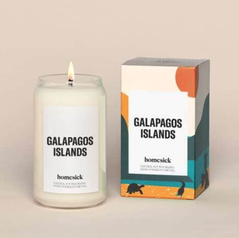 Vacation-Evoking Candle Scents