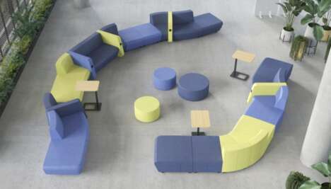 Block-Like Modular Office Sofas