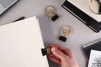 Lightbulb-Shaped Binder Clips Image 2