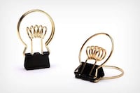 Lightbulb-Shaped Binder Clips Image 3