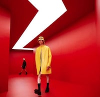 Striking Red Runway Tunnels Image 3