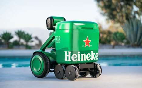 Beer-Branded Cooler Robots