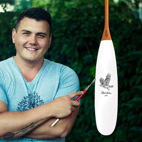 Indigenous-Designed Canoe Paddle Collections