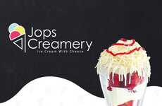 Cheese-Topped Ice Creams
