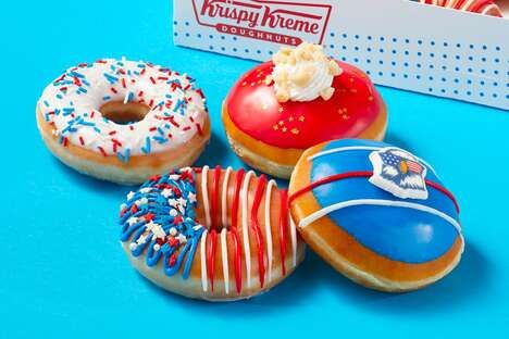 Stars-and-Stripes Doughnuts
