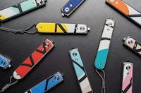Artistically Enhanced Pocket Knives