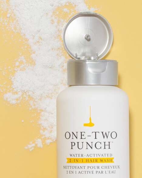 Water-Activated Hair Washes