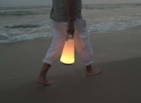 Campfire-Inspired Table Lamps