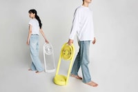 Storage-Friendly Wireless Standing Fans Image 1
