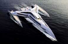 Sci-Fi-Inspired Luxurious Superyachts