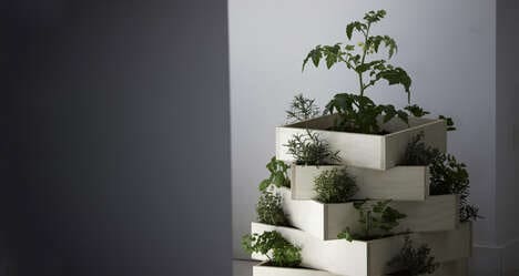 Compact Stackable Planters