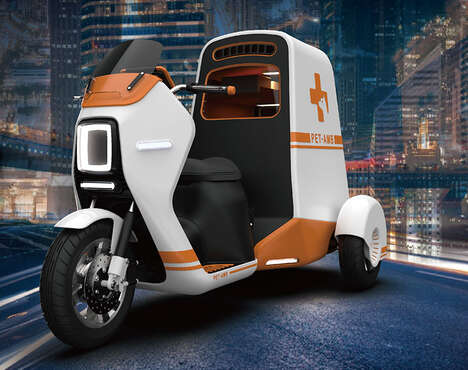 Futuristic Urban Pet Ambulances