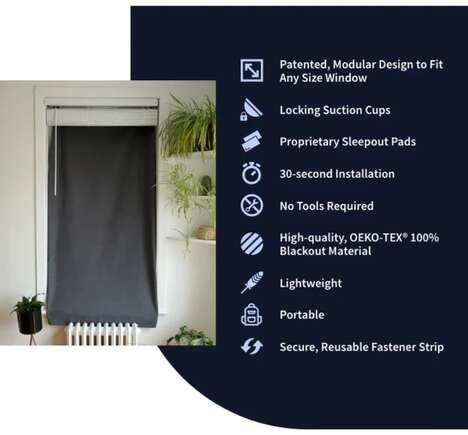 Easy-Install Portable Blackout Curtains