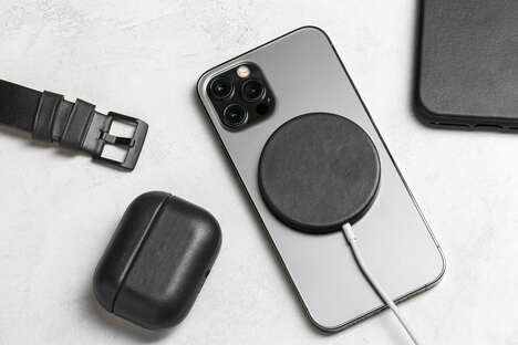 Leather-Made Magnetic Charger Covers
