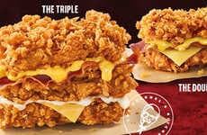 Triple-Chicken Fillet Sandwiches
