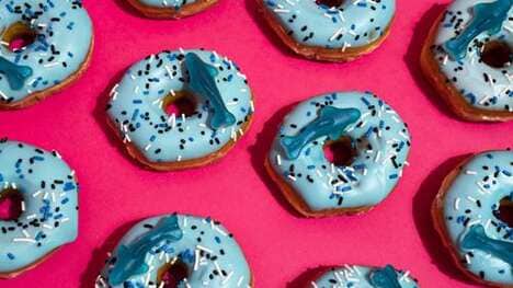 Aquatic Content-Themed Doughnuts