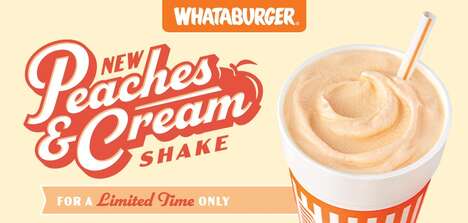 Summery Peach Milkshakes