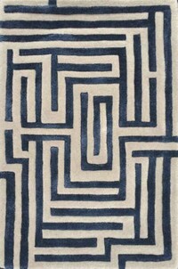 Maze-Inspired Hand-Tufted Rug Lines Image 2