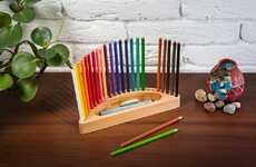 Ergonomic Colored Pencil Holders