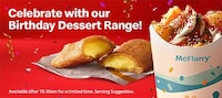 Celebratory QSR Dessert Menus