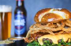 Beer Cheese-Covered Burgers