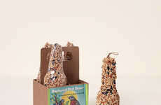 Bottle-Shaped Birdseed Cakes