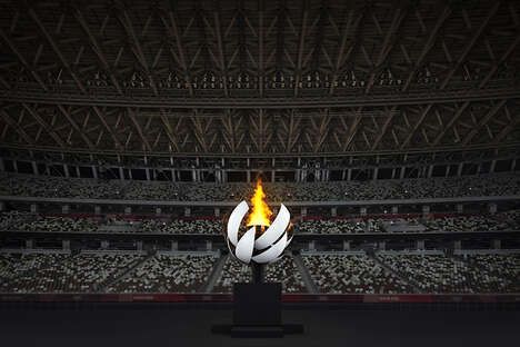 Cauldron-Like Olympic Sculptures