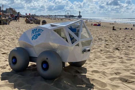 AI-Powered Beach Cleanup Robots
