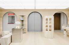 European Courtyard-Inspired Flagship Stores