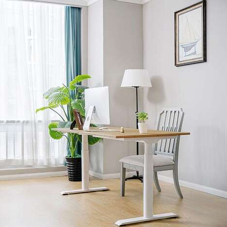 Bamboo Worktop Standing Desks