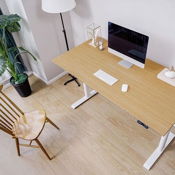 Bamboo Worktop Standing Desks Image 2