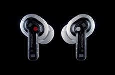 Transparent Component-Focused Earbuds