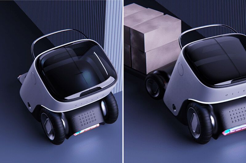 Trailer-Equipped Delivery Robots