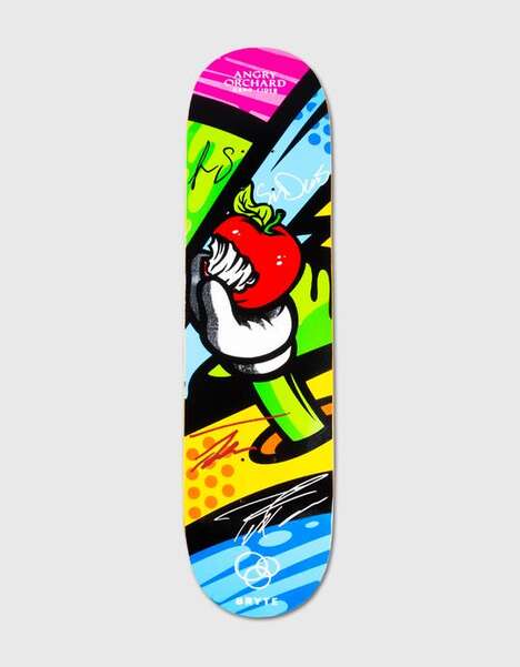 Vibrant Hand-Crafted Skateboards