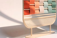 Pastel Rattan Room Dividers Image 3