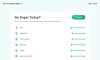 Sugar Avoidance Health Platforms