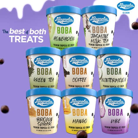 Boba-Infused Ice Creams