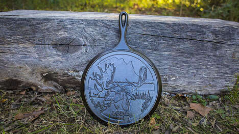 Animalistic Cast-Iron Skillets