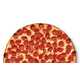 Old-Fashioned Curling Pepperoni Pizzas Image 1